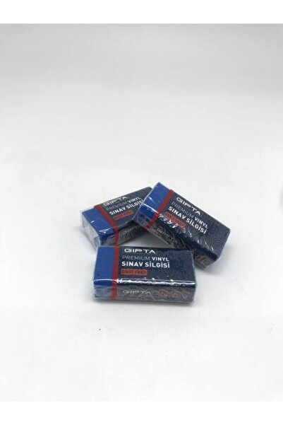 Gıpta Premium Sınav Silgisi Dust Free Mavi 3'lü