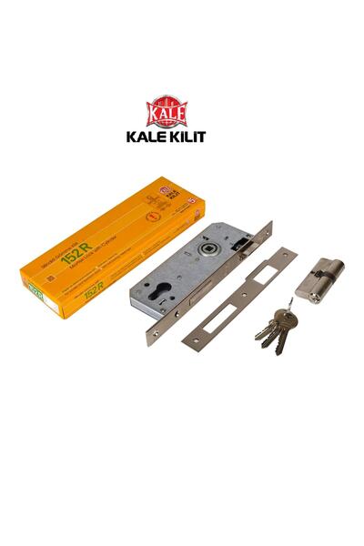 Kale Kilit 152r 35mm Standart Silindirli Nikel (68mm Barel Dahil) Gömme Daire...