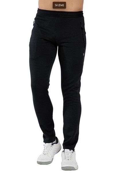 Crozwise Ανδρικό Skinny Leg Παντελόνι - Μαύρο Φούτερ