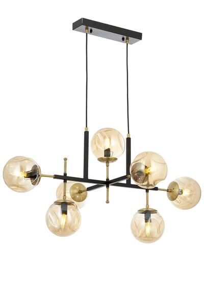 Trendylight Merkür 7 Li Siyah Eskitme Sıralı Modern