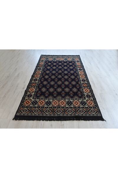 BAKIRÖZÜ HOME Şark Köşesi Kilimi, Otantik Kilim Buhara Modeli Lacivert