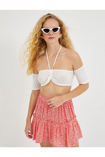 Koton Mehrlagiger Mini-Shortsrock mit elastischem Bund