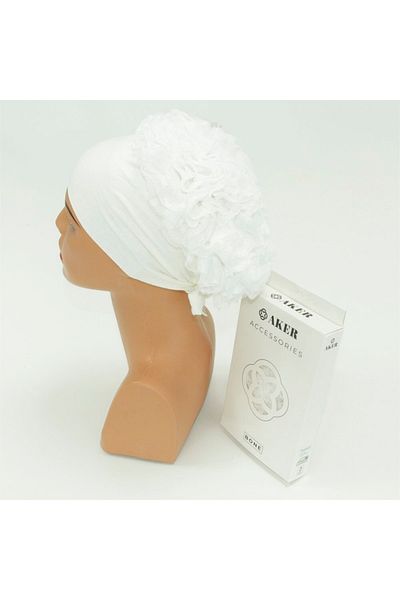 Aker Seamless Frilly Bonnet - Ecru