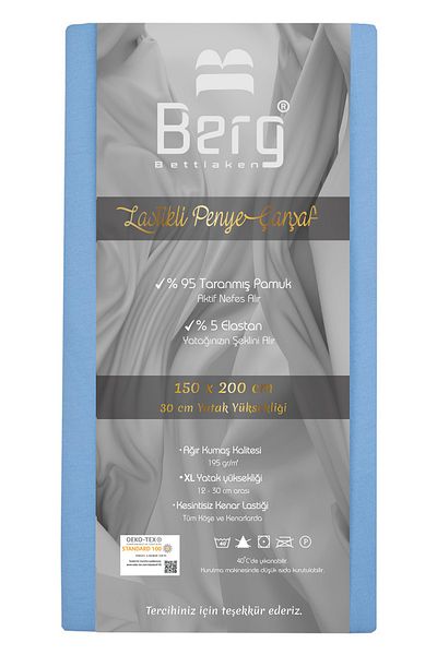 Berg Bettlaken 150x200 +30 Cm Elastic Sheet Luxury Combed Cotton Luxury Fitted Sheet Cotton