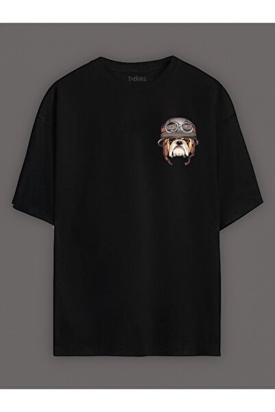 Debas Μπλουζάκι Unisex με στάμπα σε μεγάλο μέγεθος