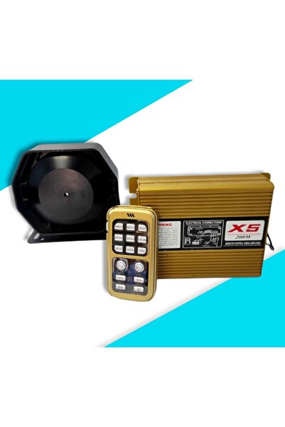 gümüşoto Profesyonel Siren Uzaktan Kumandalı 200w Megafonlu Konuşmalı