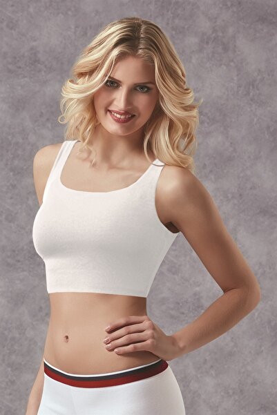Doreanse Kadın Slim Fit Kalın Askılı Crop-atlet