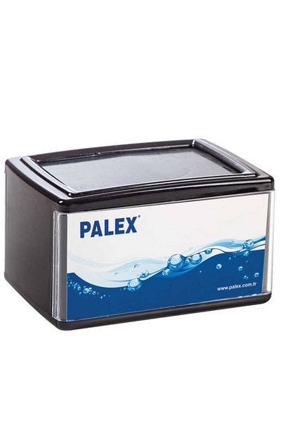Palex 3536-s موزع مناديل الطاولة الأفقي باللون الأسود - ثقيل
