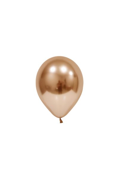 DÜVENCİ TİCARET 6 Inch Chrome Copper Balloon (10pcs)
