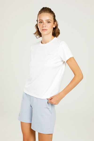 lumberjack Ct704 Stella T-shırt 2fx Beyaz Kadın Kısa Kol T-shirt