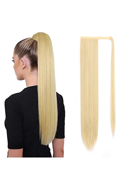 8 Kadına Dair Herşey Platin Sarısı Dolamalı Düz At Kuyruğu Renk No:613