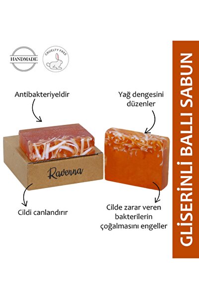 RAVENNA Doğal El Yapımı Gliserinli Ballı Sütlü Sabunu