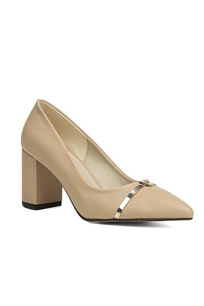 Pierre Cardin ® |   PC-51203 - 3478 Crem - Pantofi cu toc pentru damă
