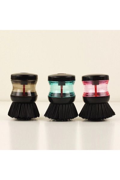 LİGROUND Dish Brush with Detergent Tank 3 pcs