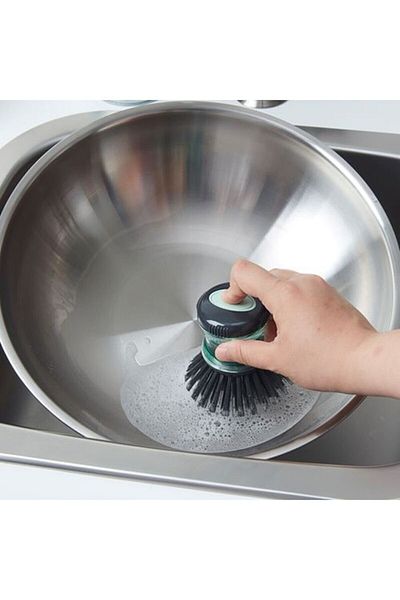LİGROUND Dish Brush with Detergent Tank 3 pcs