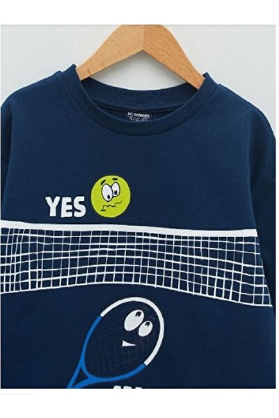 LC Waikiki Chlapec - mikina s dlouhým rukávem a výstřihem do posádky