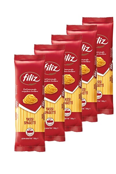 FİLİZ Siftaholsun Çarşı Makarna Yassı Spagettı 500gr X 5 Adet
