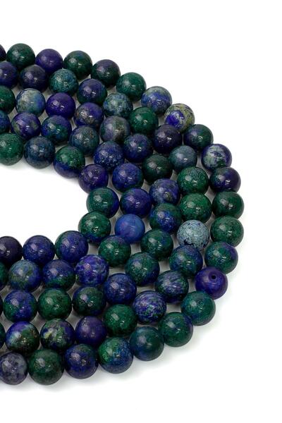 Dünya Doğal Taş سلسلة حجر أزوريت 8 مم أ