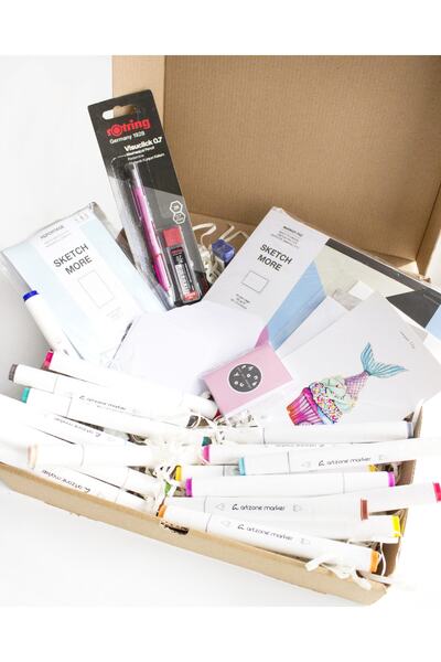 Poli Art Design مجموعة أقلام تحديد أساسية جاهزة مكونة من 9 عناصر - اشتري واحص...