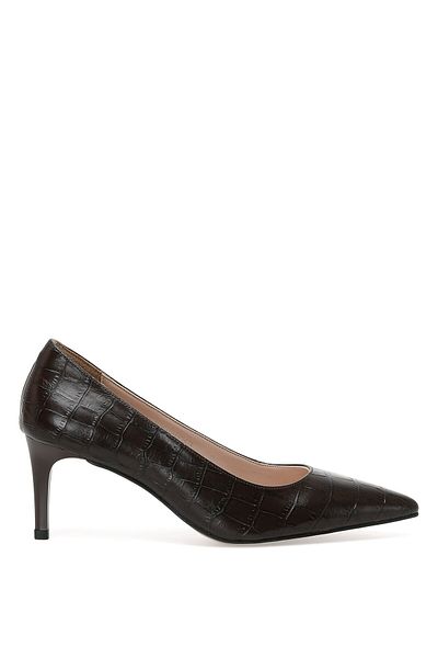 İnci Saeda 2pr Braune Damenschuhe mit Absatz