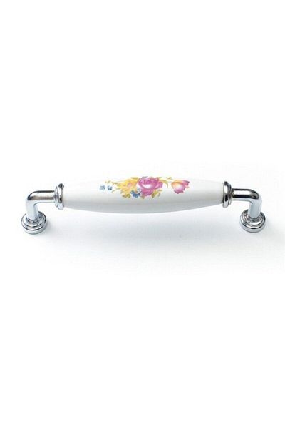 CLV PORSELEN KULP Porcellana Perla - 128mm Porcelain Handle Furniture Handle Cabinet Handle