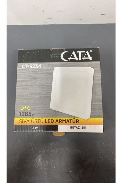 Cata 5 Pieces Ct-5234 White 18w Square Surface Mounted Panel LED White