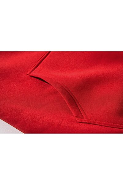 Z zepplin Ducati Scrambler Logo Red Raglan Sleeve Hooded Sweatshirt