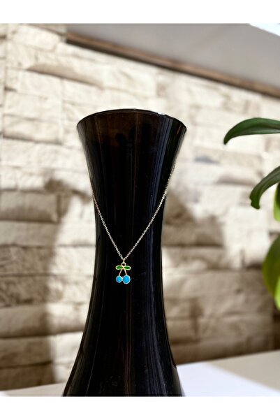 MEYJEWELRY Kiraz Uçlu Gold Kolye 1