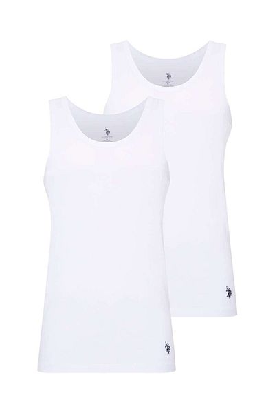 U.S. Polo Assn. Men's 2 Li Undershirt 95% Cotton 5% Elastane