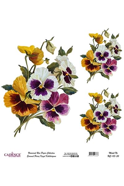 Cadence Uc 113 سلسلة الزهور نحاس ديكوباج 30x30