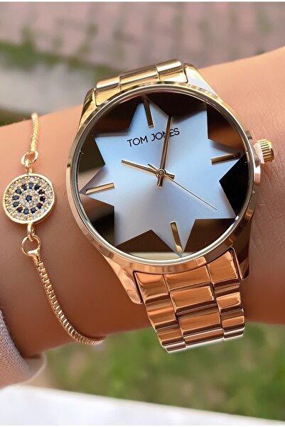 Tom Jones Kadın Kol Saati Çelik Su Geçirmez Garantili Bileklik Hediyelidir
