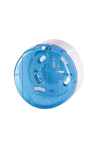 Sas Haus Mini Pratik Tuvalet Kağıdı Dispenser Şeffaf Mavi Rulo Kağıtlık Cimri