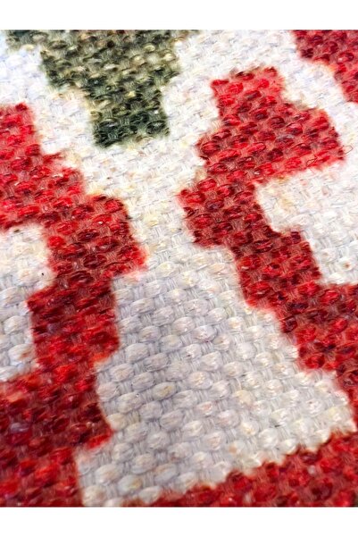 Rugs Modern Halı Cotton 553 Ethnic Patterned Authentic Vivid Multicolor Rug