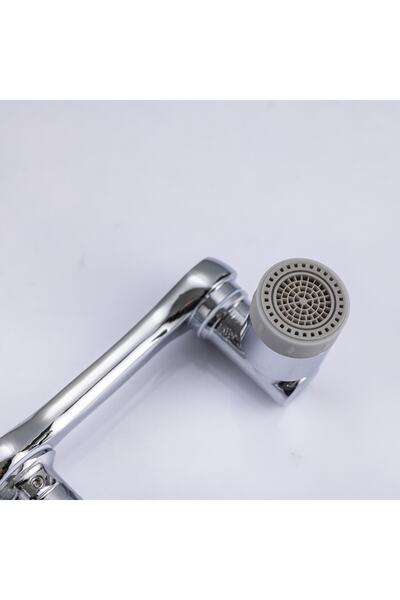 AKCAKESE Chrome 1080 Degree Rotatable 2 Function Tap Tip Filter Tap Head