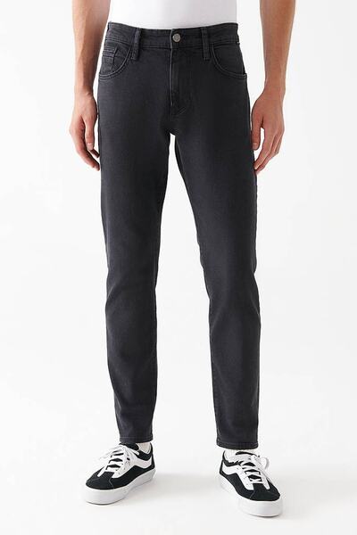 Mavi Men's Milan Anthracite 90s Comfort Jean Trousers 0081082175