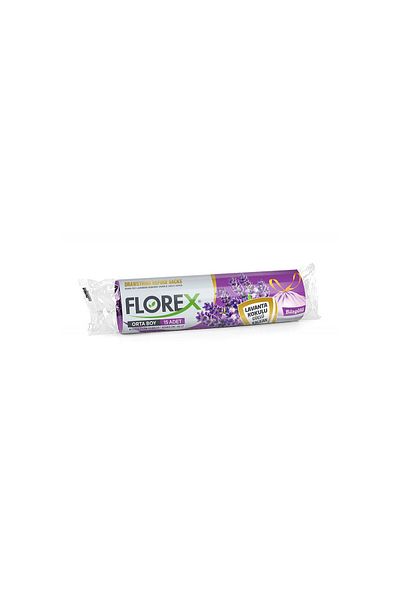 Florex Drawstring Lemon Scented Medium Garbage Bag 55x60 Cm