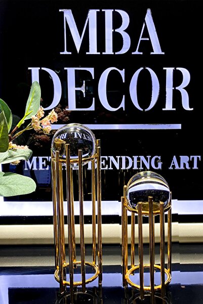mba decor metal bending art Ikili Gold Dekoratif Obje Hediyelik Dekorasyon Of...