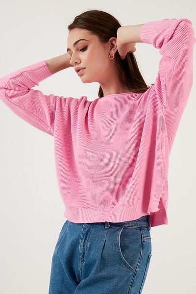 Lela Pulover acrilic moale cu gât crew 6329371