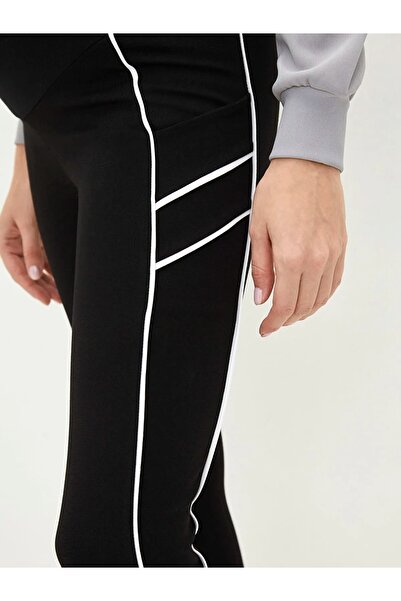 LC Waikiki LCWAIKIKI Maternity Karın Panelli Düz Biye Detaylı Hamile Tayt