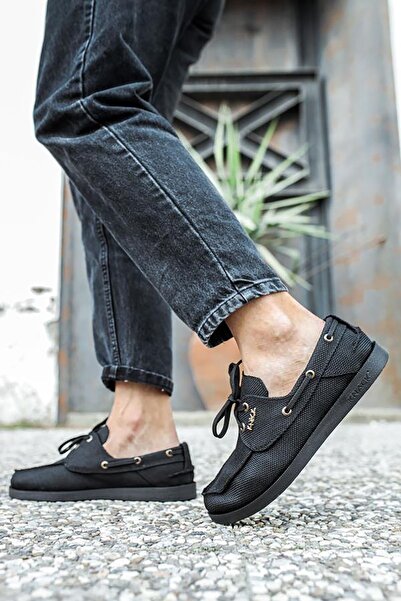 Rainon Store Black Linen Casual Shoes