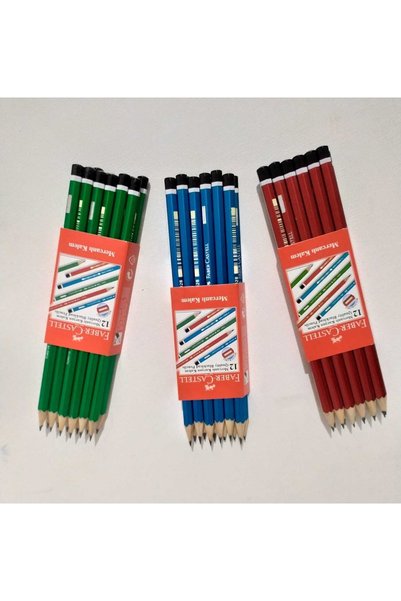 FABER & FABER Faber Castell Mercanlı Kurşun Kalem. 12 Adet. 1 Paket.