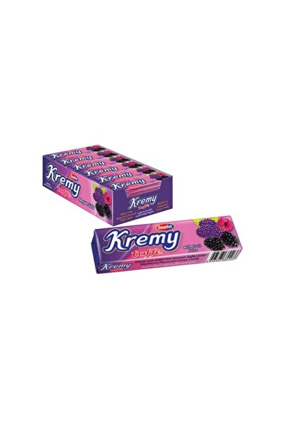SAADET Kremy Böğürtlen Aromalı Toffee Şeker 23 gr X 24'lü