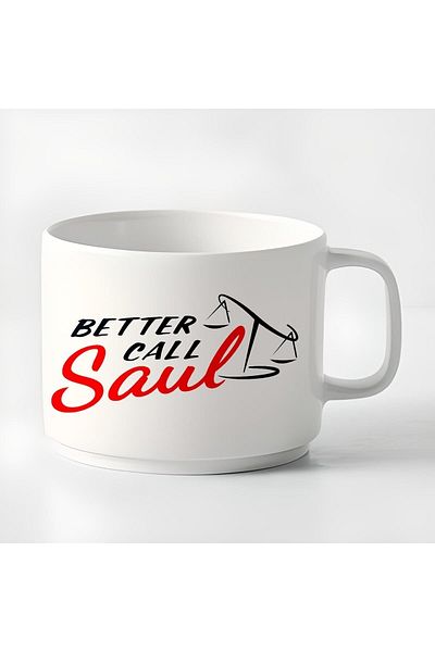 GünayStore Double Turkish Coffee Cup & Espresso Better Call Saul Small Mug 180 Ml
