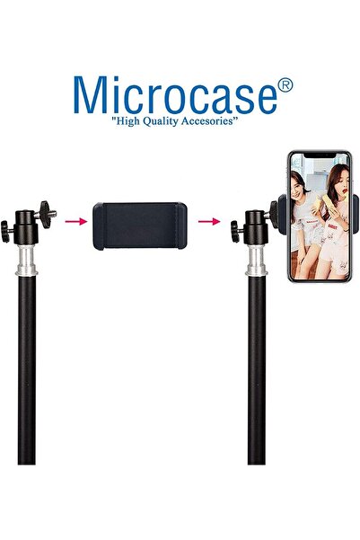 Microcase 3 Ayak Sabitleyici Alüminyum Cep Telefonu Kamera Dslr Tripodu 201 cm Al2496