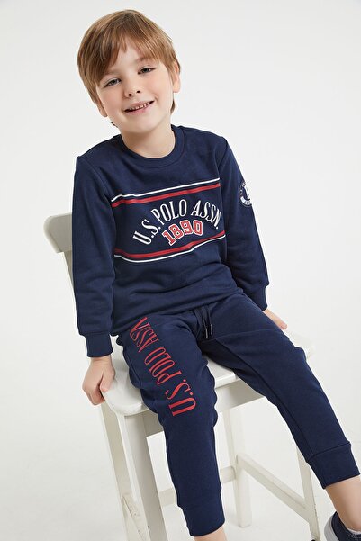 U.S. Polo Assn. 1143v2 Licensed Classic sötétkék fiú tréningruha szett