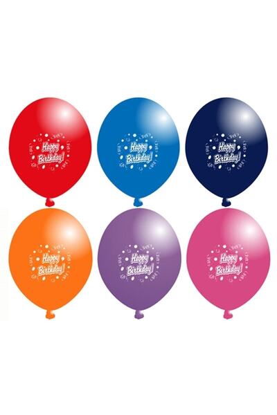 Shopiolog بالون مكتوب عليه عيد ميلاد سعيد (100 قطعة)