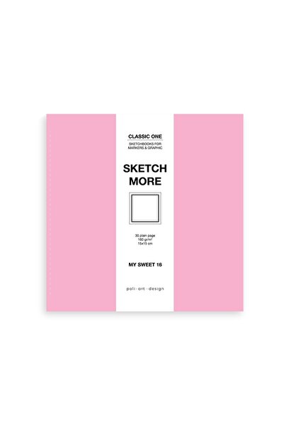 Poli Art Design Kare 15×15 Cm Eskiz Defteri (suluboya Ve Grafik Için) Waterco...