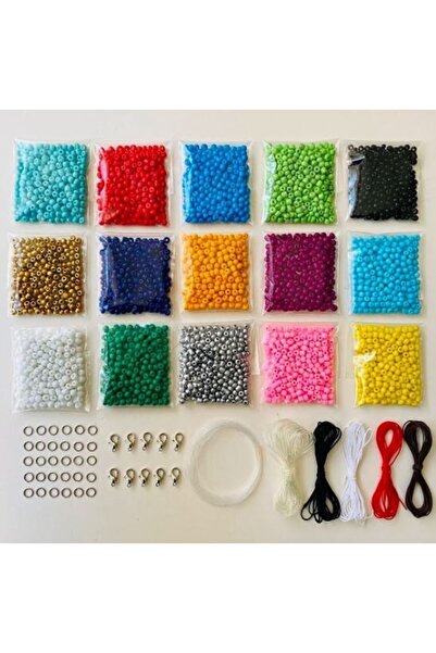 YAĞMUR BİJUTERİ مجموعة الخرز الرملي للمبتدئين في صناعة المجوهرات 23 نوعًا