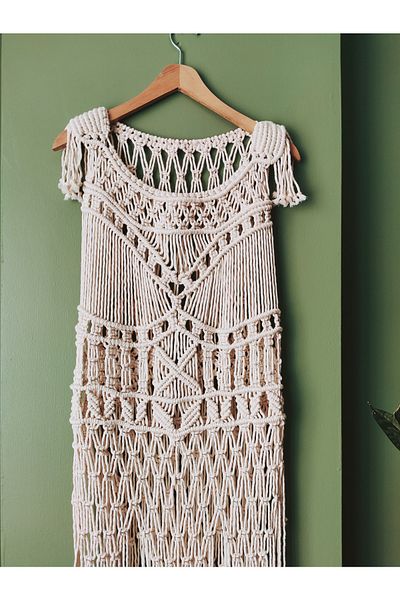 Larin Beach Dress - Macrame Pareo