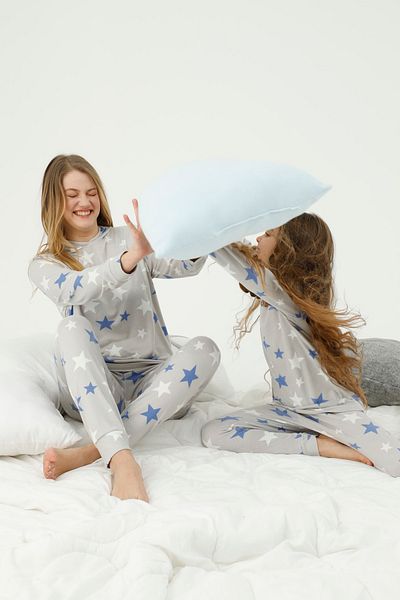 Siyah İnci Hooded Top-bottom Polar Pajama Set